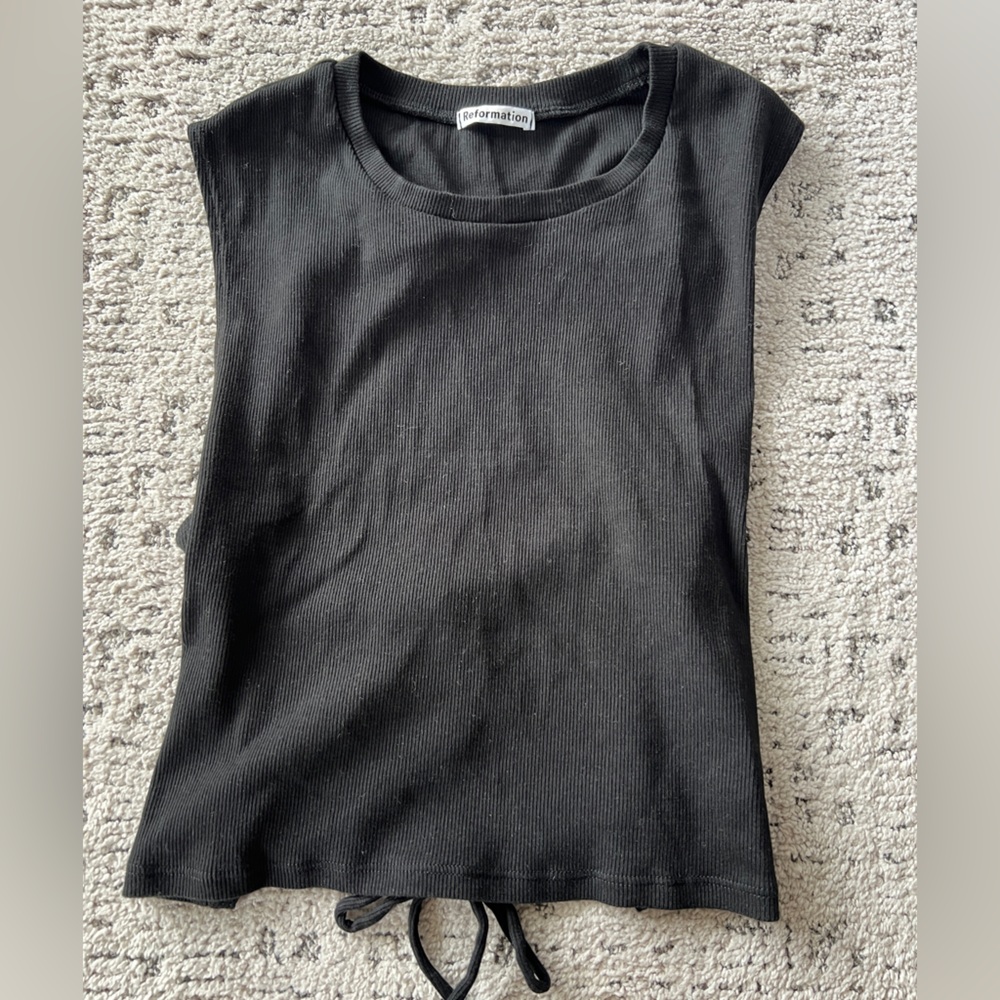 Reformation open back tank top